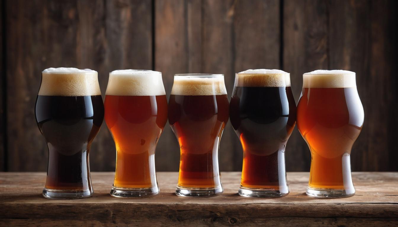 Diverse brown ale styles